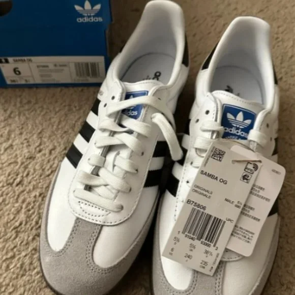 adidas gazelle silver green womens adidas Samba OG Men's Lifestyle Shoes - White main image 1